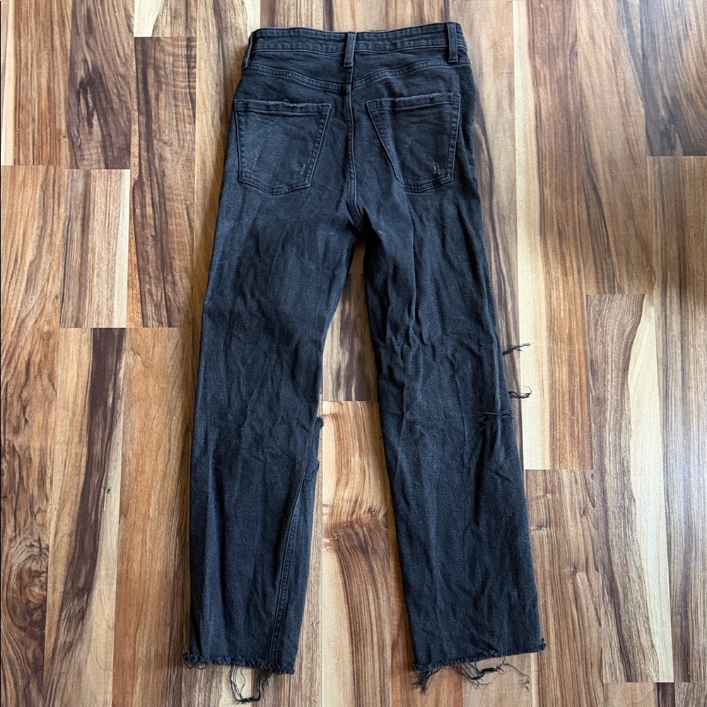 Black Distressed Ripped Jeans - Picture 6 of 6